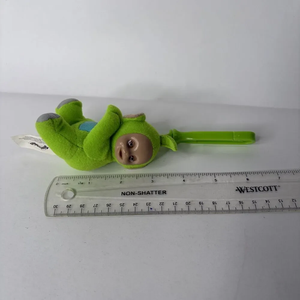 Teletubbies McDonald's Happy Meal Toy 2000 Keychain Plush Green Dipsy